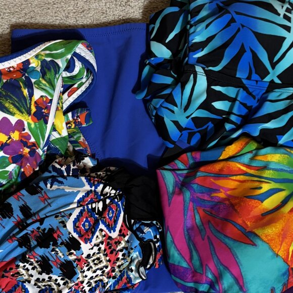 Lands  End Ladies NWOT Blue Swim Brief size 6 SWIM BOTTOM BRIEF ONLY - Picture 6 of 7